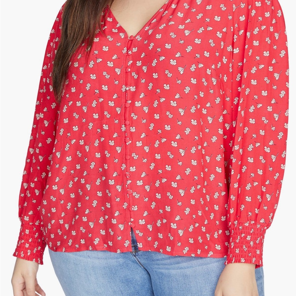Sanctuary Harmony Balloon Sleeve Floral Top - Picture 8 of 14
